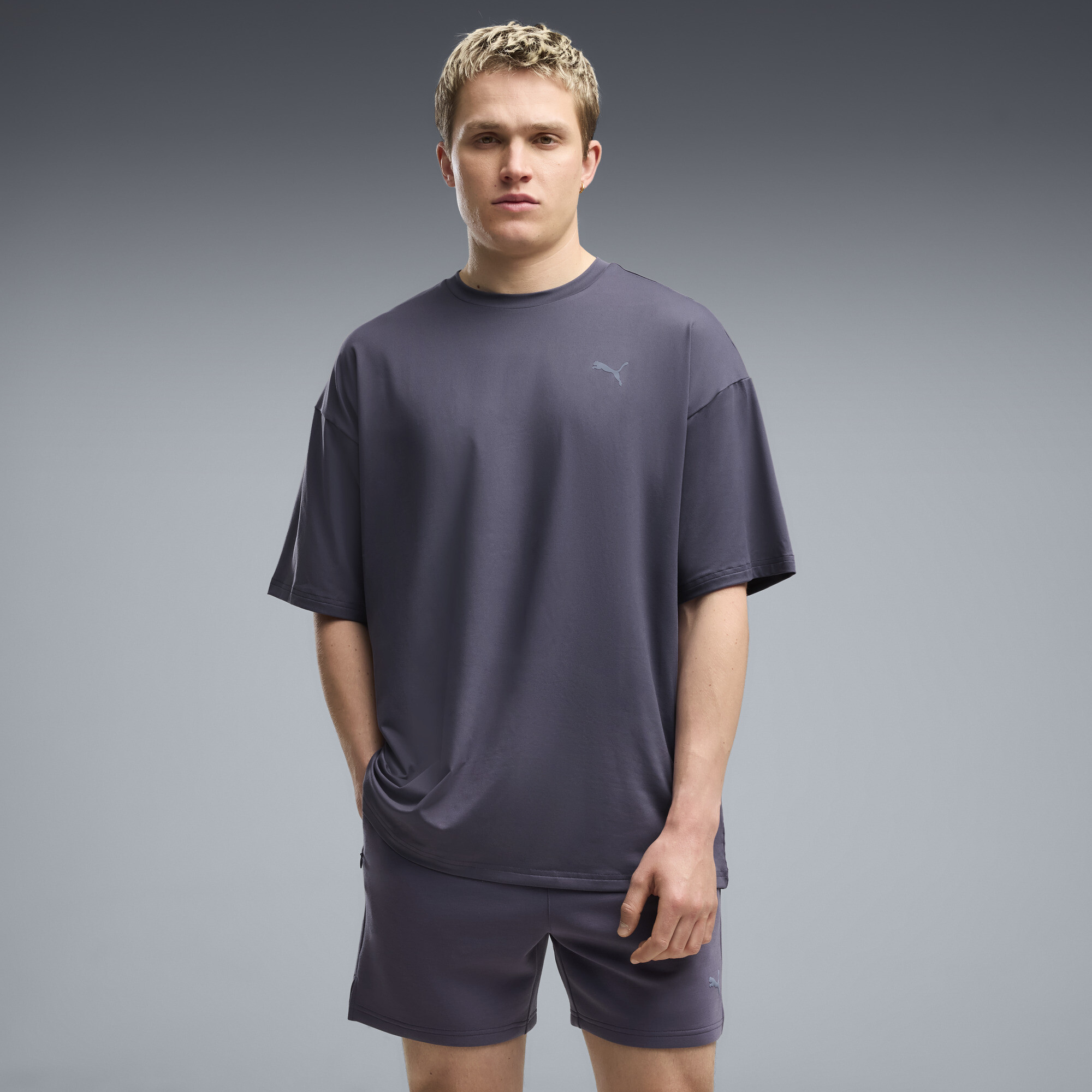 PUMA Cloudspun Ultra Soft Men's Oversized Training T-Shirt in Grey, Size XXL