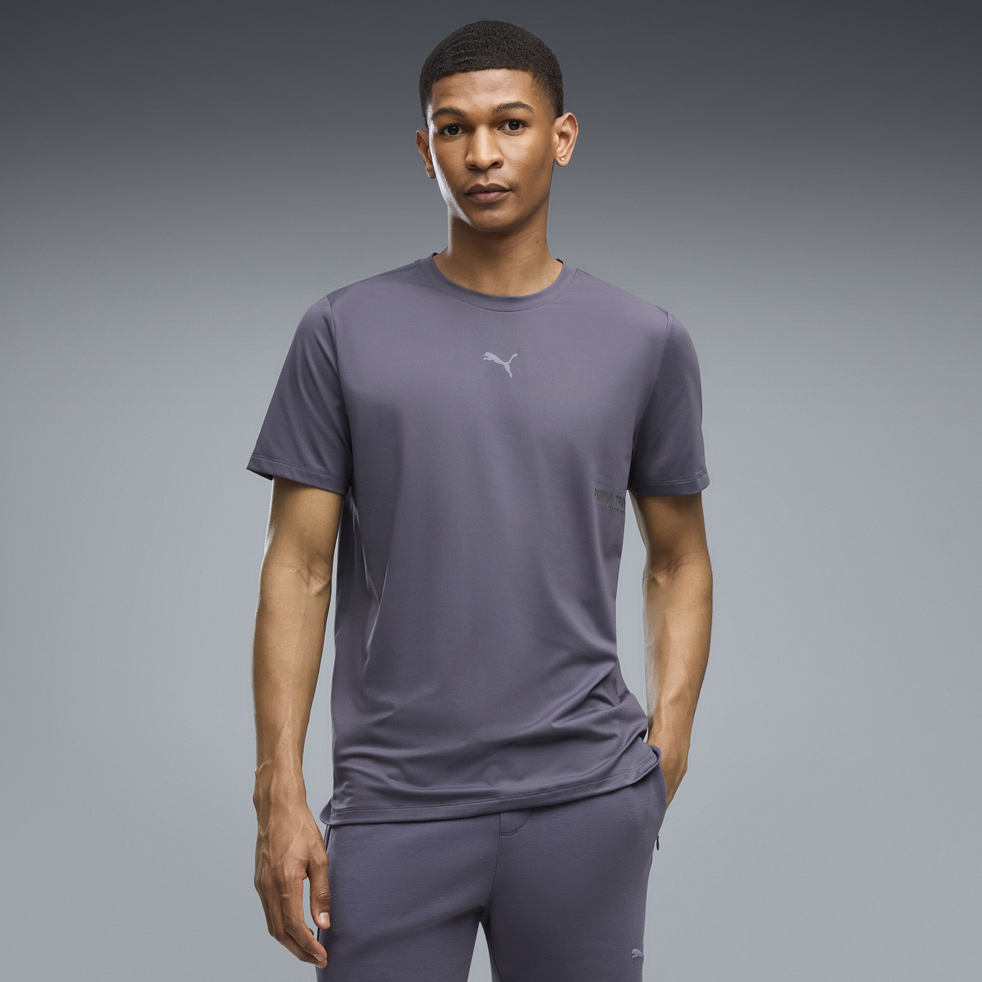 PUMA Cloudspun Ultra Soft Men's Training T-Shirt in Grey, Size XXL
