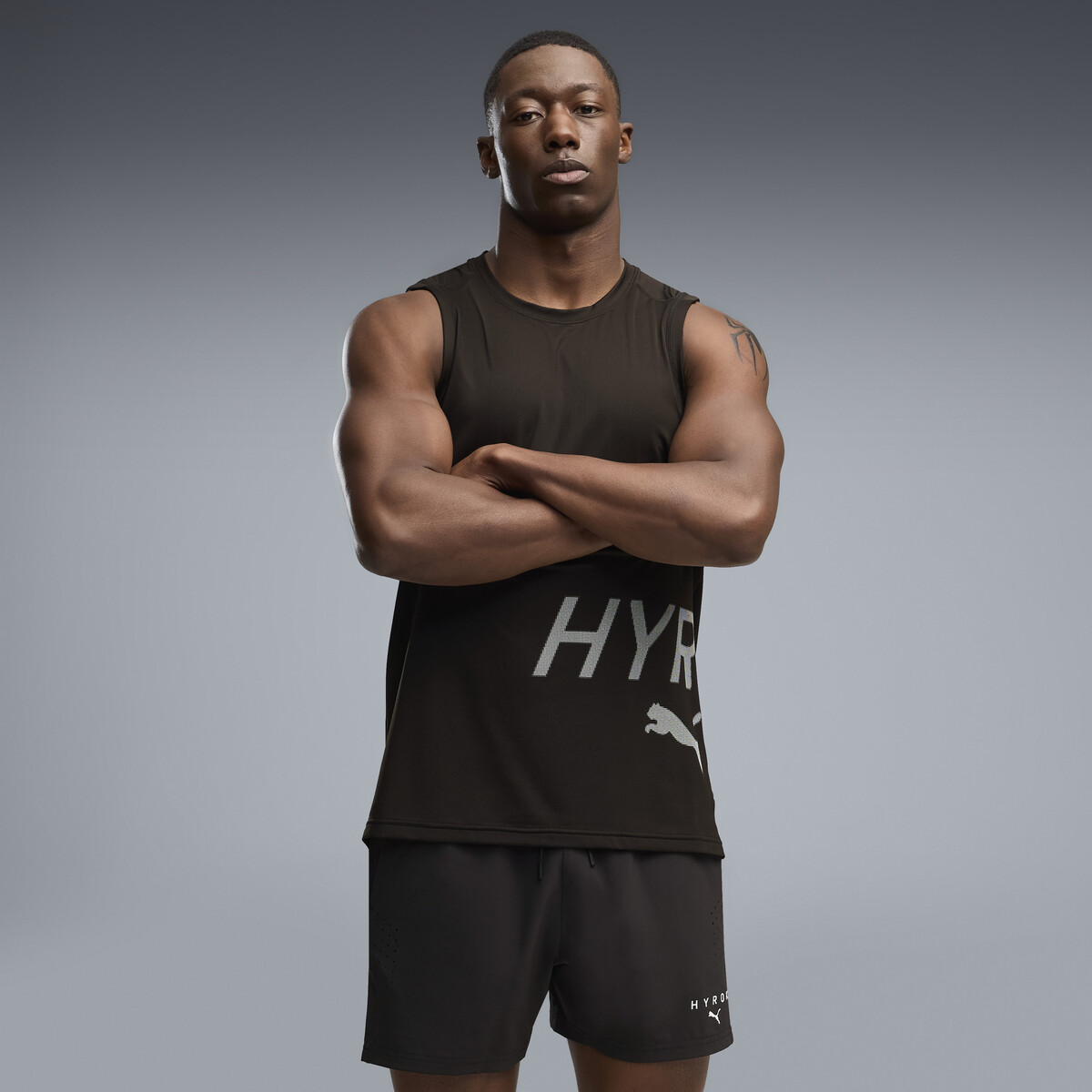 PUMA x HYROX PWRMODE Training Tank Top Men in Black, Small