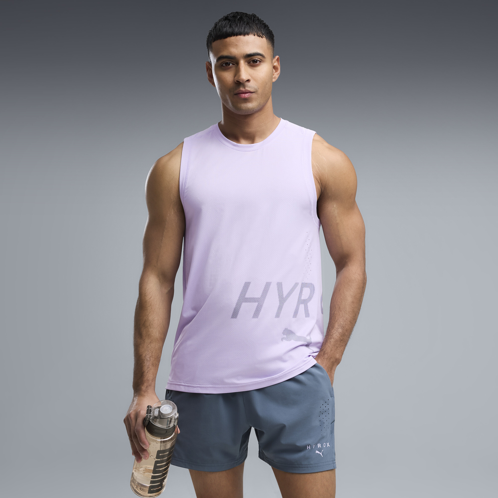 PUMA x HYROX PWRMODE Men's Training Tank Top in Purple, Size XL