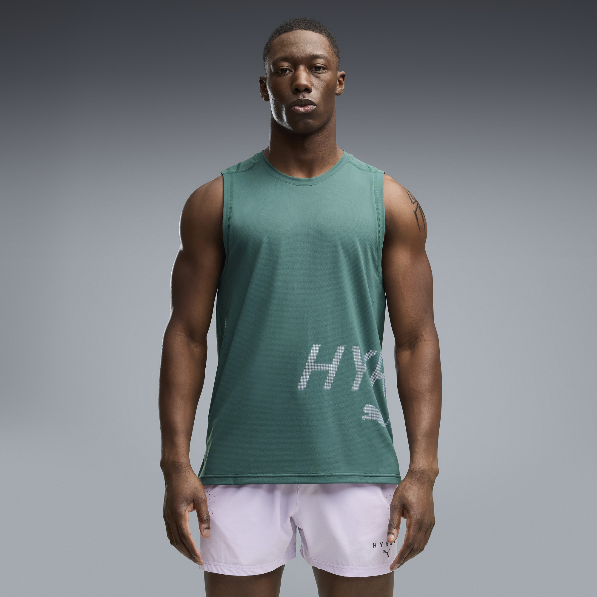 PUMA x HYROX PWRMODE Men's Training Tank Top in Green, Size XL