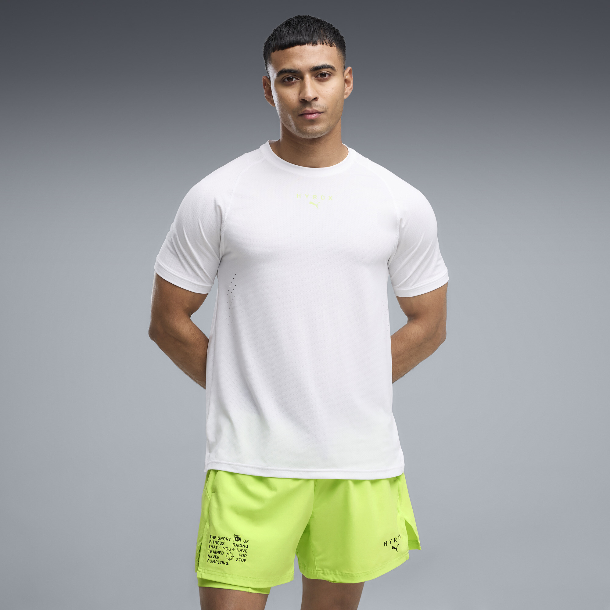 PUMA x HYROX PWRMODE T-Shirt Herren, Accessoires, Weiß, S