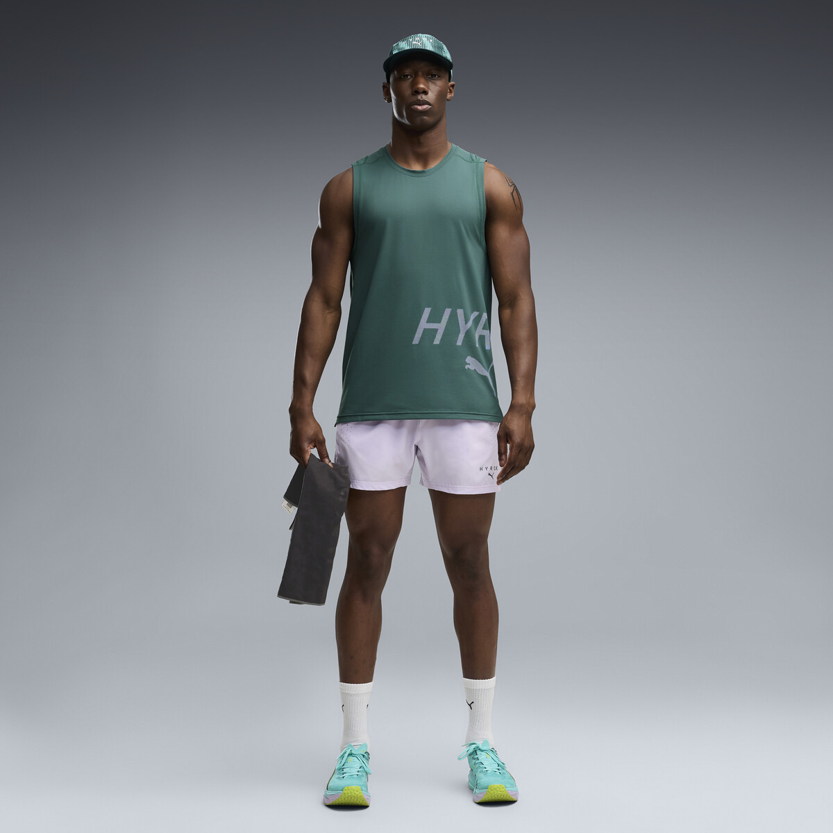 PUMA x HYROX PWRMODE 5-inch Shorts Men in Light Lavender, XL