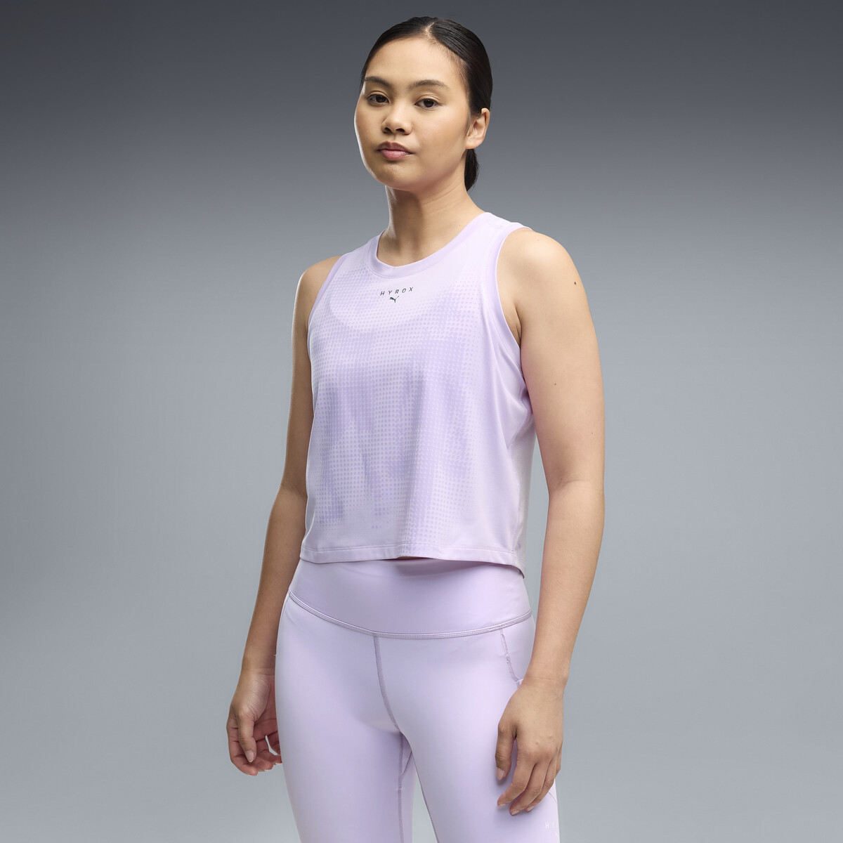 PUMA x HYROX CLOUDSPUN ThermoAdapt Crop Tank Top Women in Light Lavender, XL