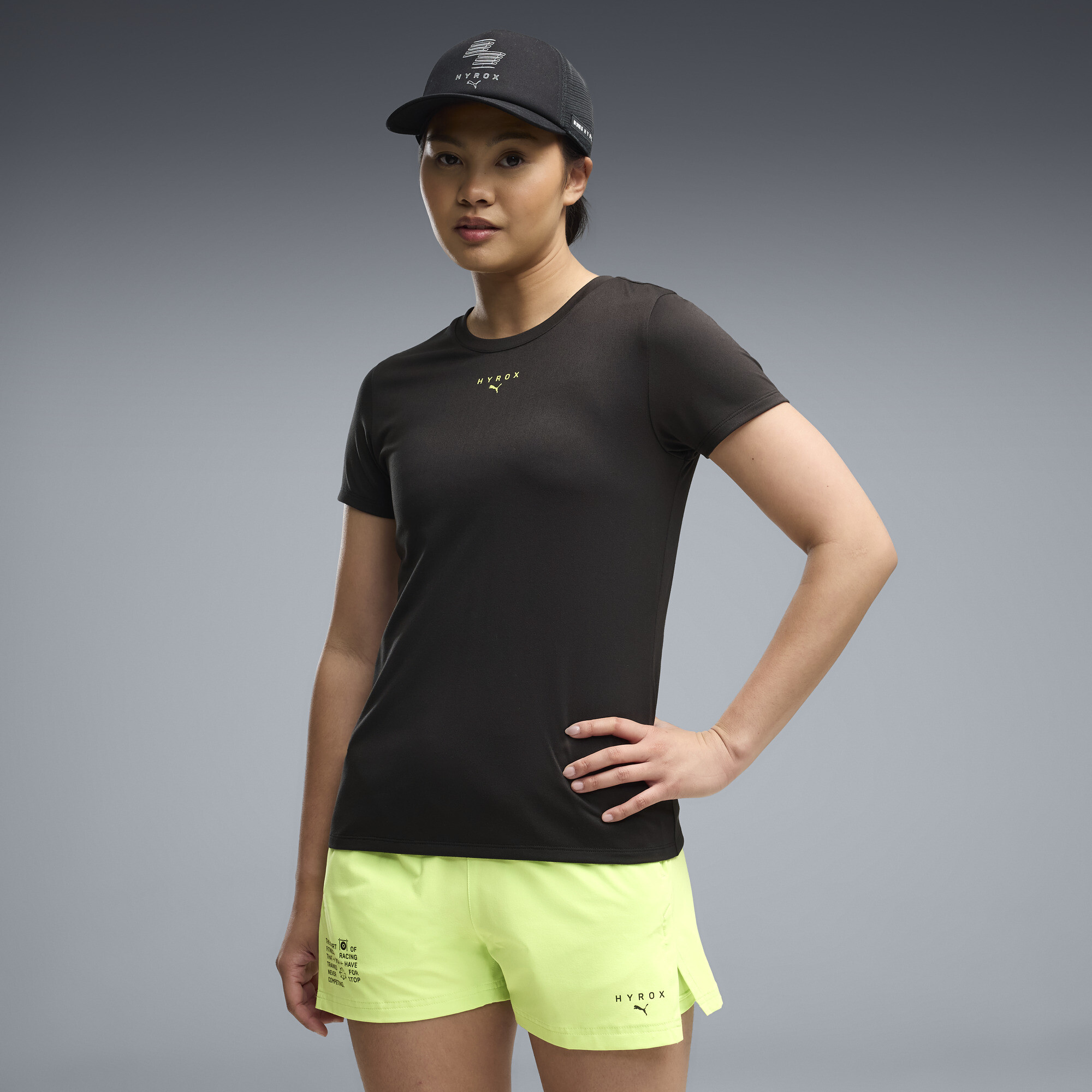Polera estampada PUMA x HYROX para mujer