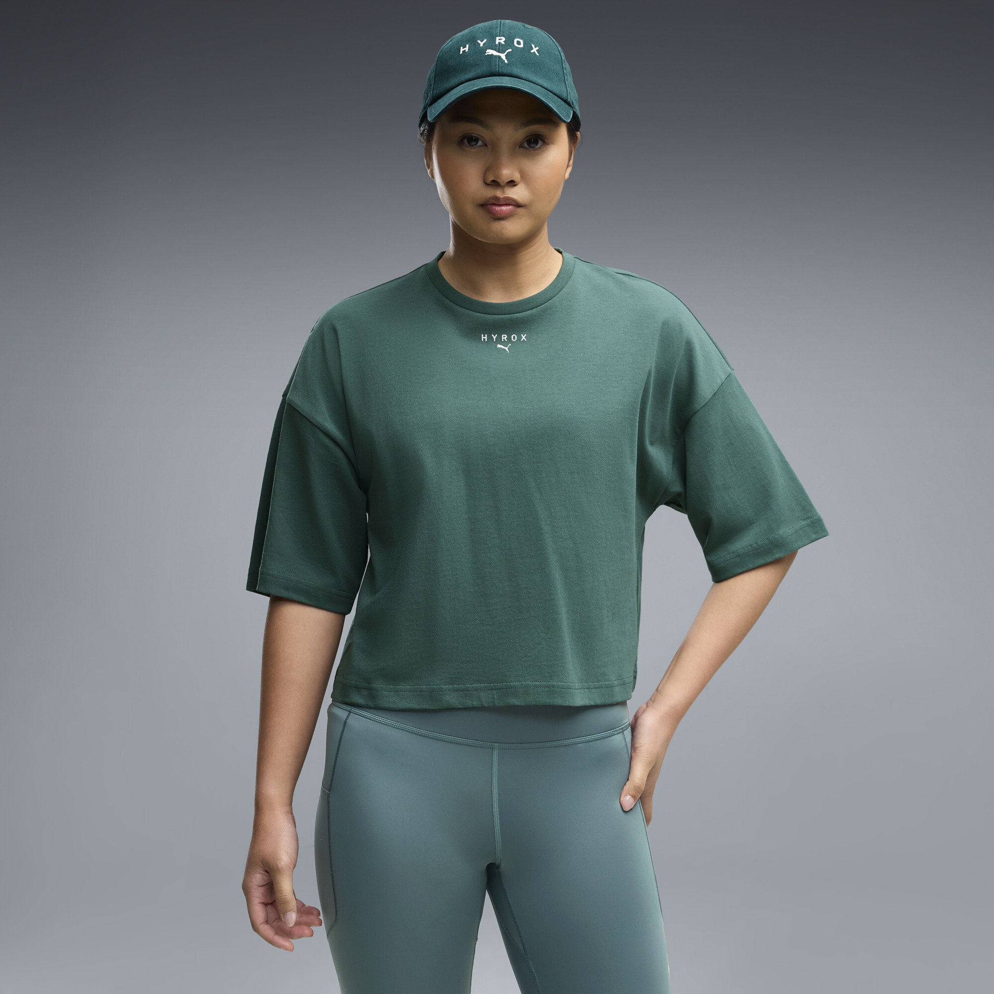 Polera corta PUMA x HYROX Lifestyle para mujer