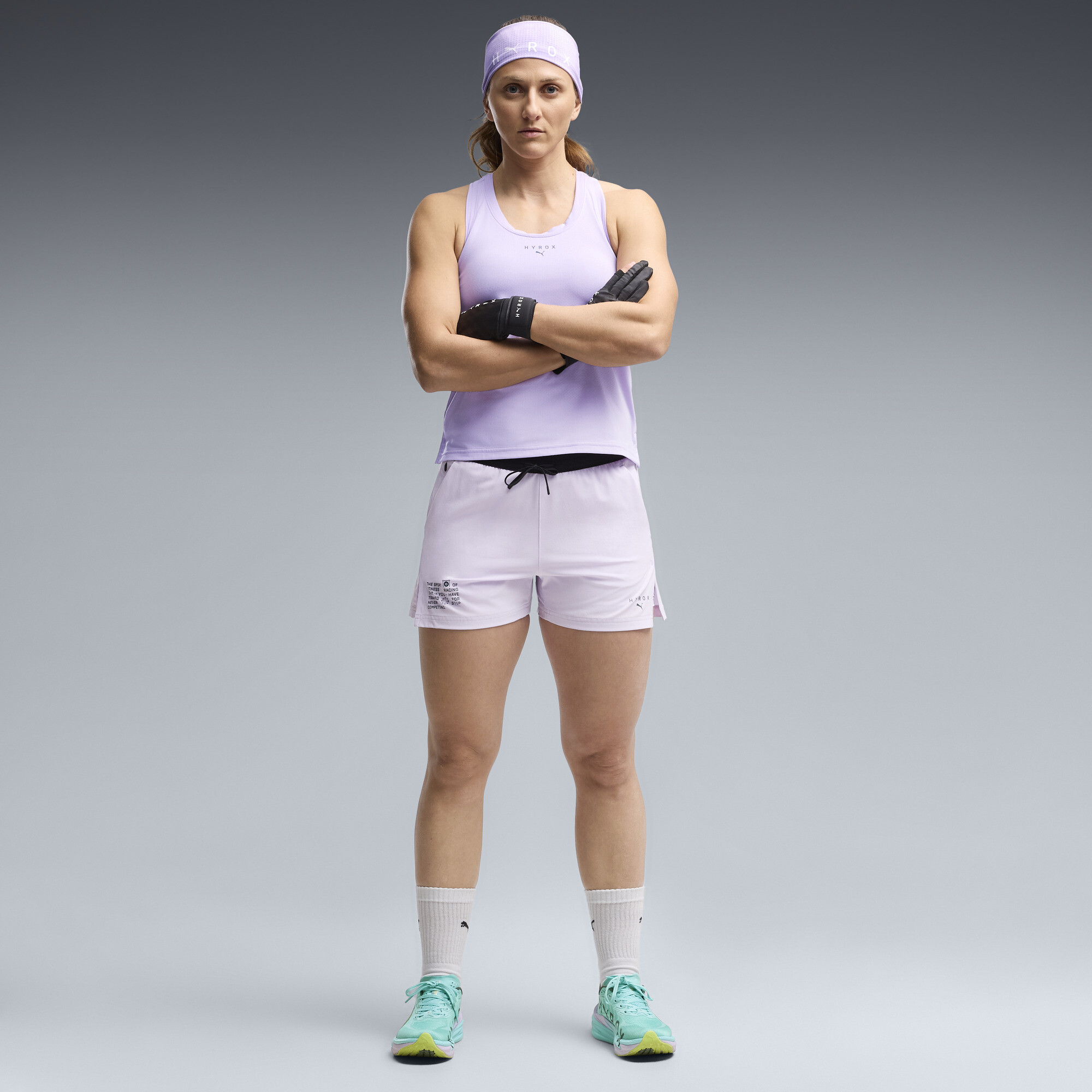 Short 2-en-1 8 cm PUMA x HYROX Femme Accessoires Violet XXL 65 €