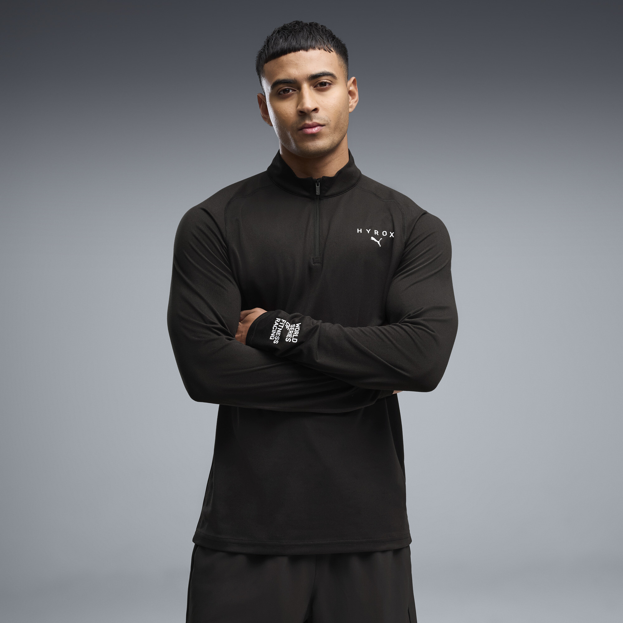 Polera con cierre PUMA x HYROX para hombre