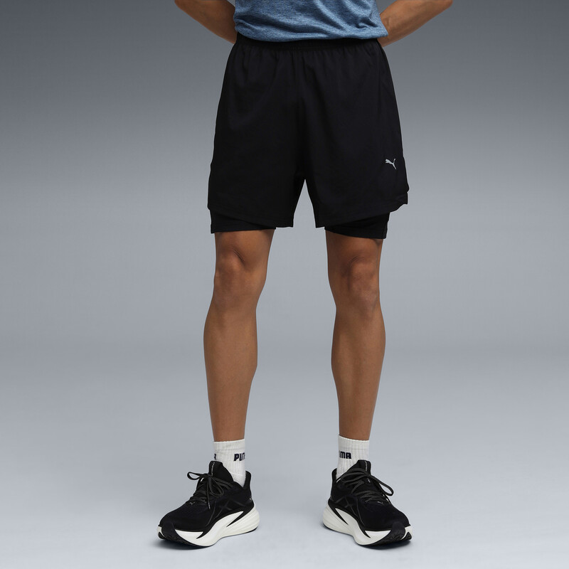 PUMA Mens 2n-1 Moisure-Control Running Shorts