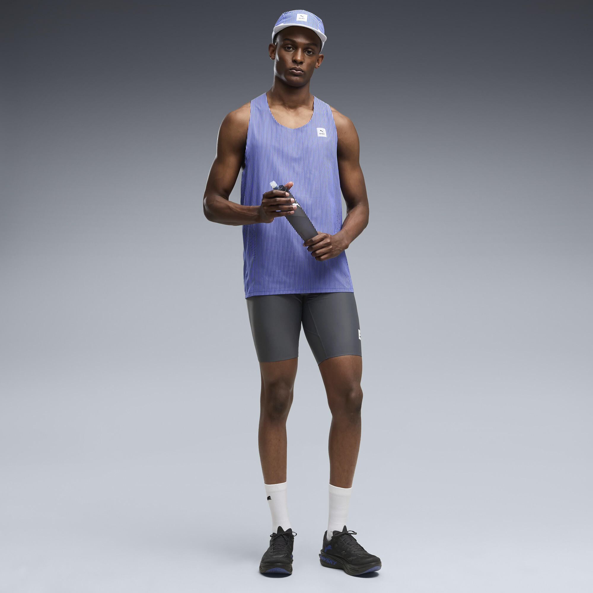 Demi-collant de course PUMA x SAYSKY 9 po, Gris, Adulte P | 529773_99