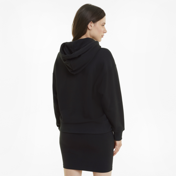 Sudadera con capucha para mujer Classics Logo, Puma Black, large-MEX