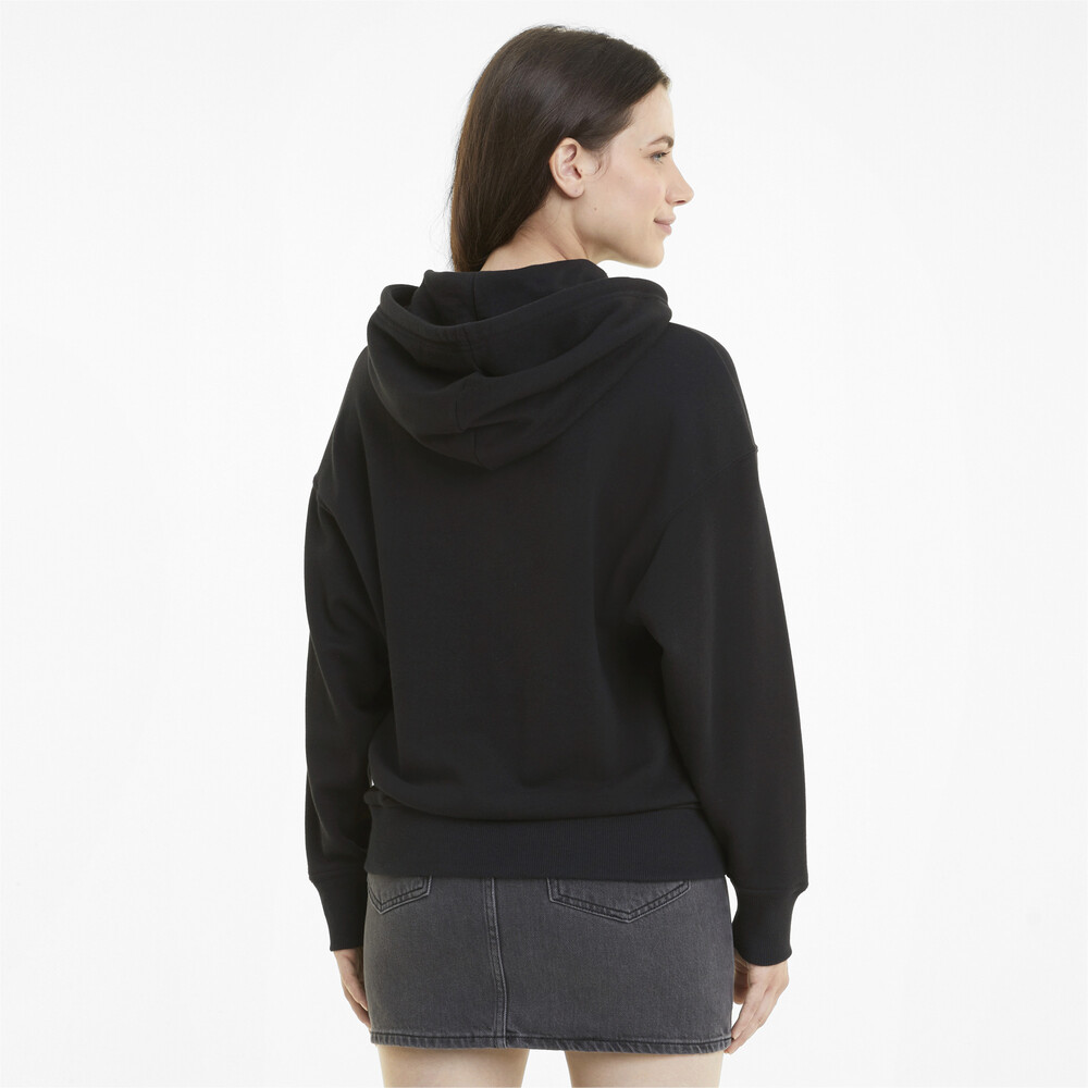 

PUMA - female - Толстовка Classics Logo Women's Hoodie – Puma Black-metallic –, Фиолетовый