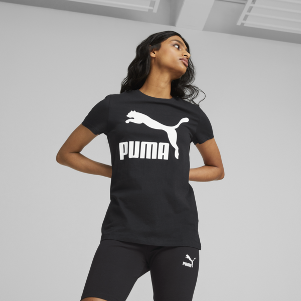 Camiseta Classics Logo para mujer, Puma Black, large-MEX