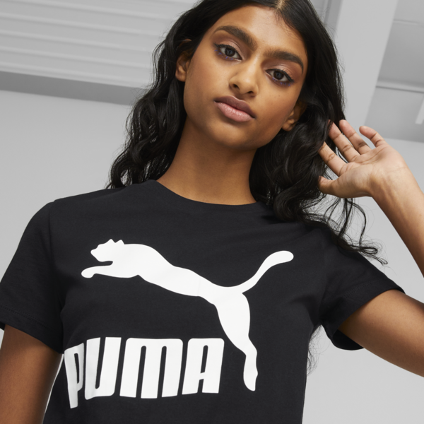 Camiseta Classics Logo para mujer, Puma Black, large-MEX