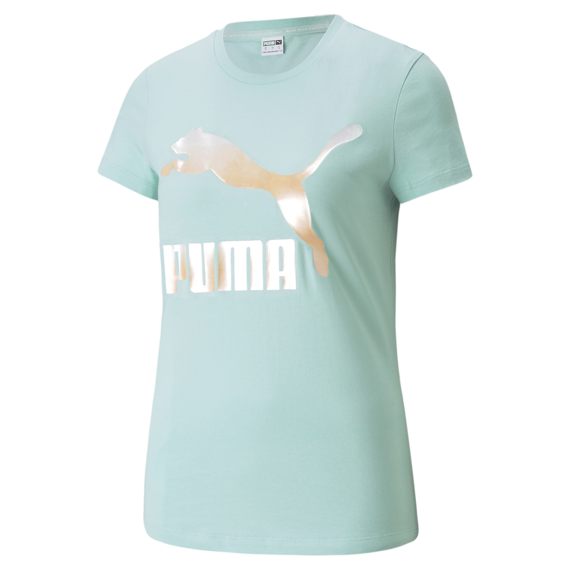 【プーマ公式通販】 プーマ CLASSICS LOGO Tシャツ ウィメンズ ウィメンズ Eggshell Blue-Gloaming ｜PUMA.com