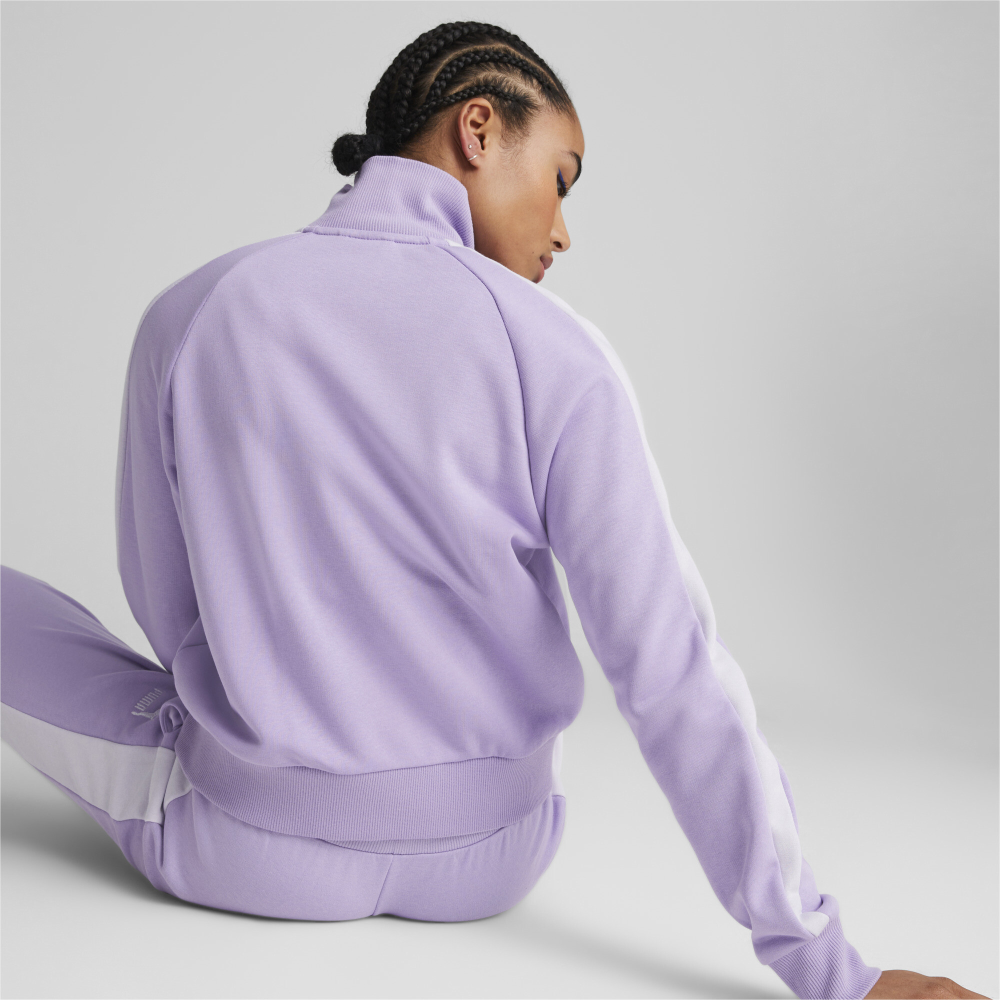 Women's Puma Iconic T7's Track Jacket, Purple, Size S, Clothing