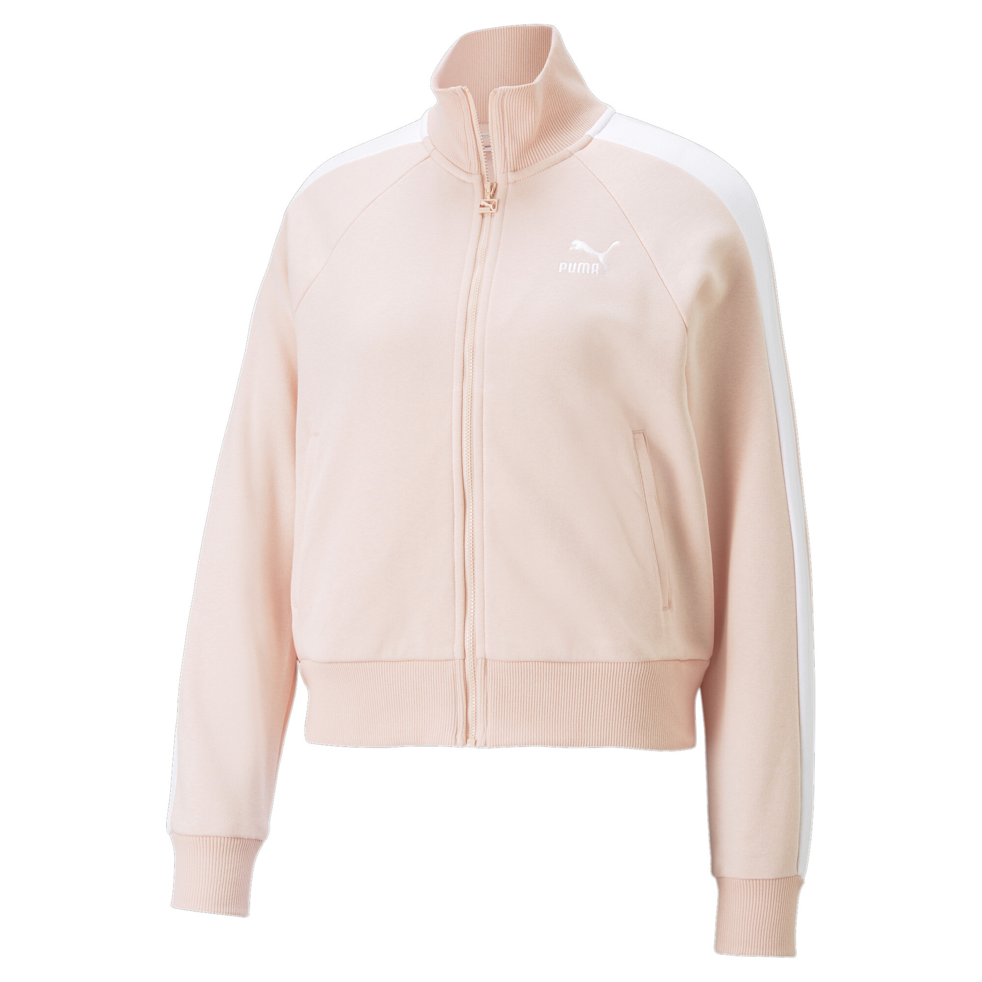 Women's Puma Iconic T7's Track Jacket, Pink, Size L, Clothing