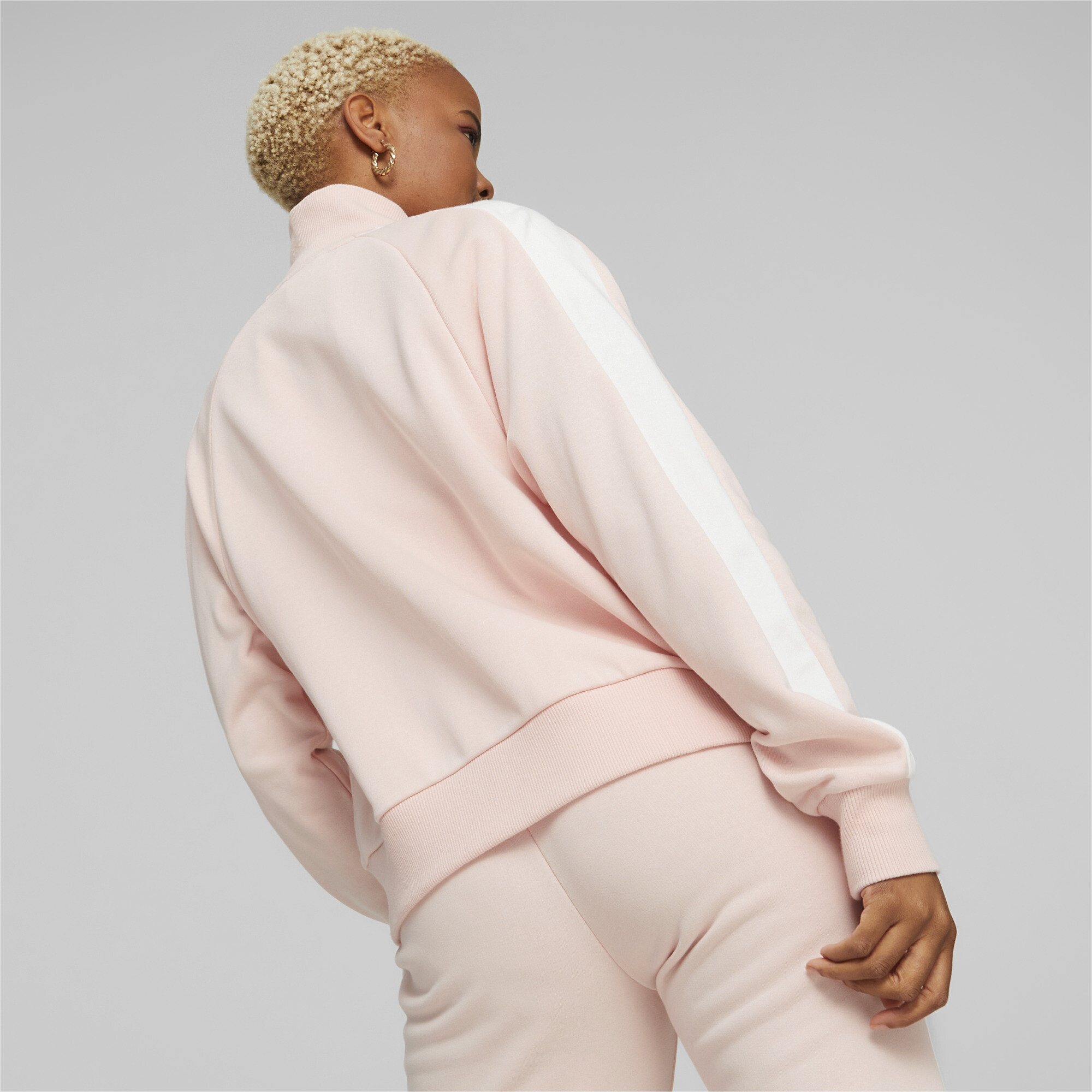 Women's Puma Iconic T7's Track Jacket, Pink, Size M, Clothing