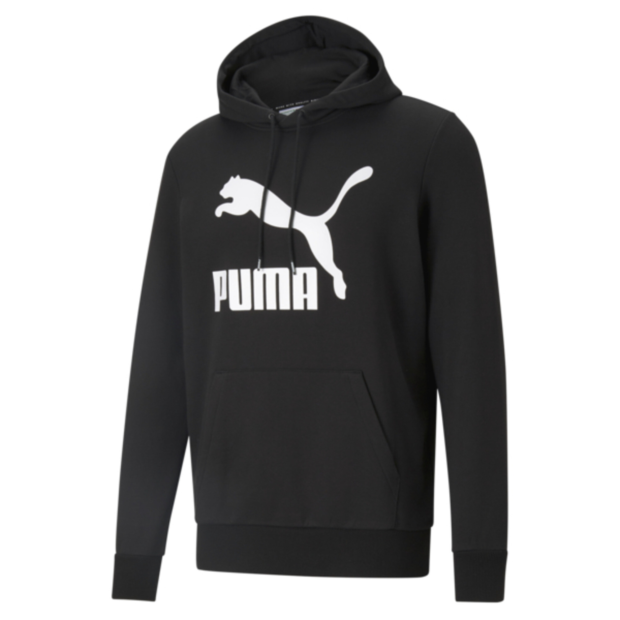 Men's PUMA Classics Logo Hoodie In Black, Size Small