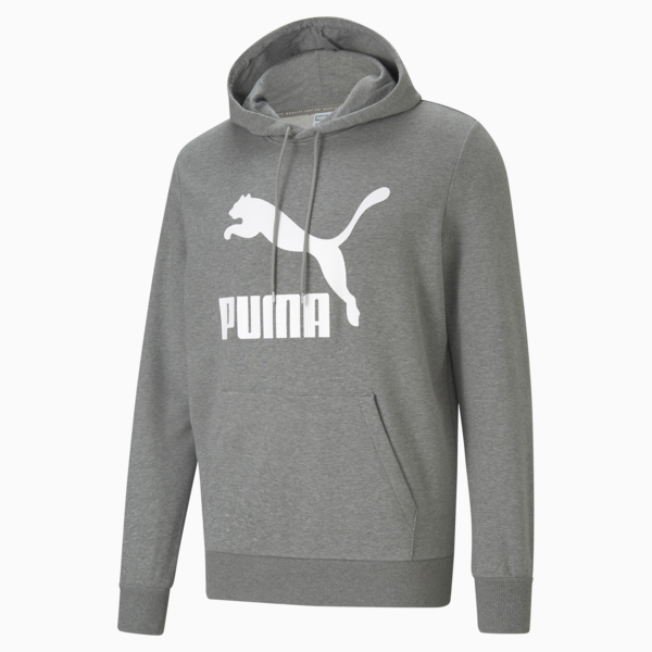 Sudadera Classics Logo para Hombre, Medium Gray Heather, large-MEX