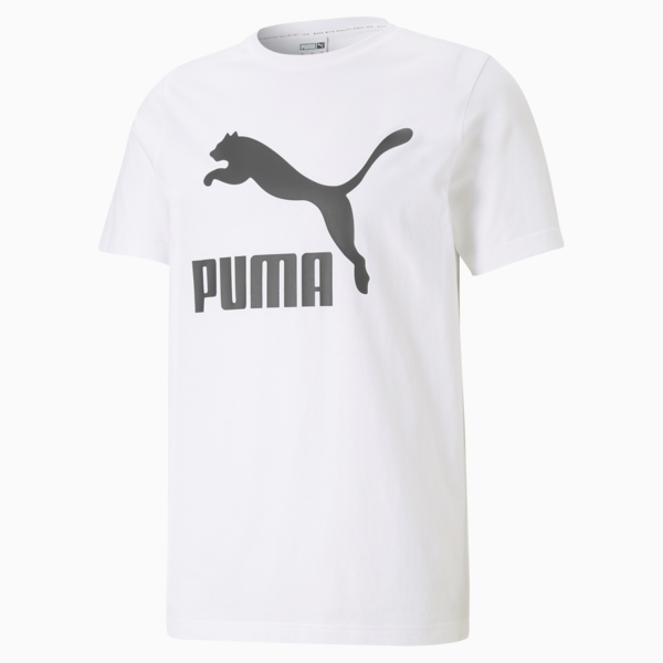 Playera Classics Logo PUMA para Hombre, Puma White, large-MEX