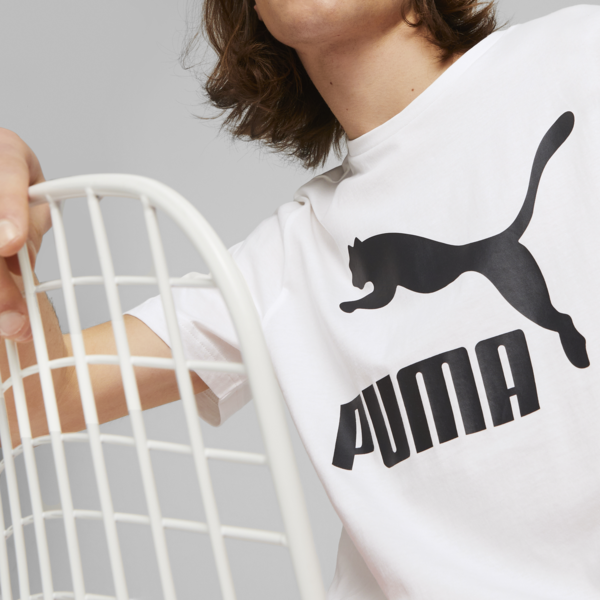 Playera Classics Logo PUMA para Hombre, Puma White, large-MEX