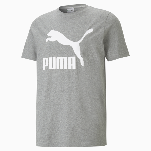 Playera Classics Logo PUMA para Hombre, Medium Gray Heather, large-MEX