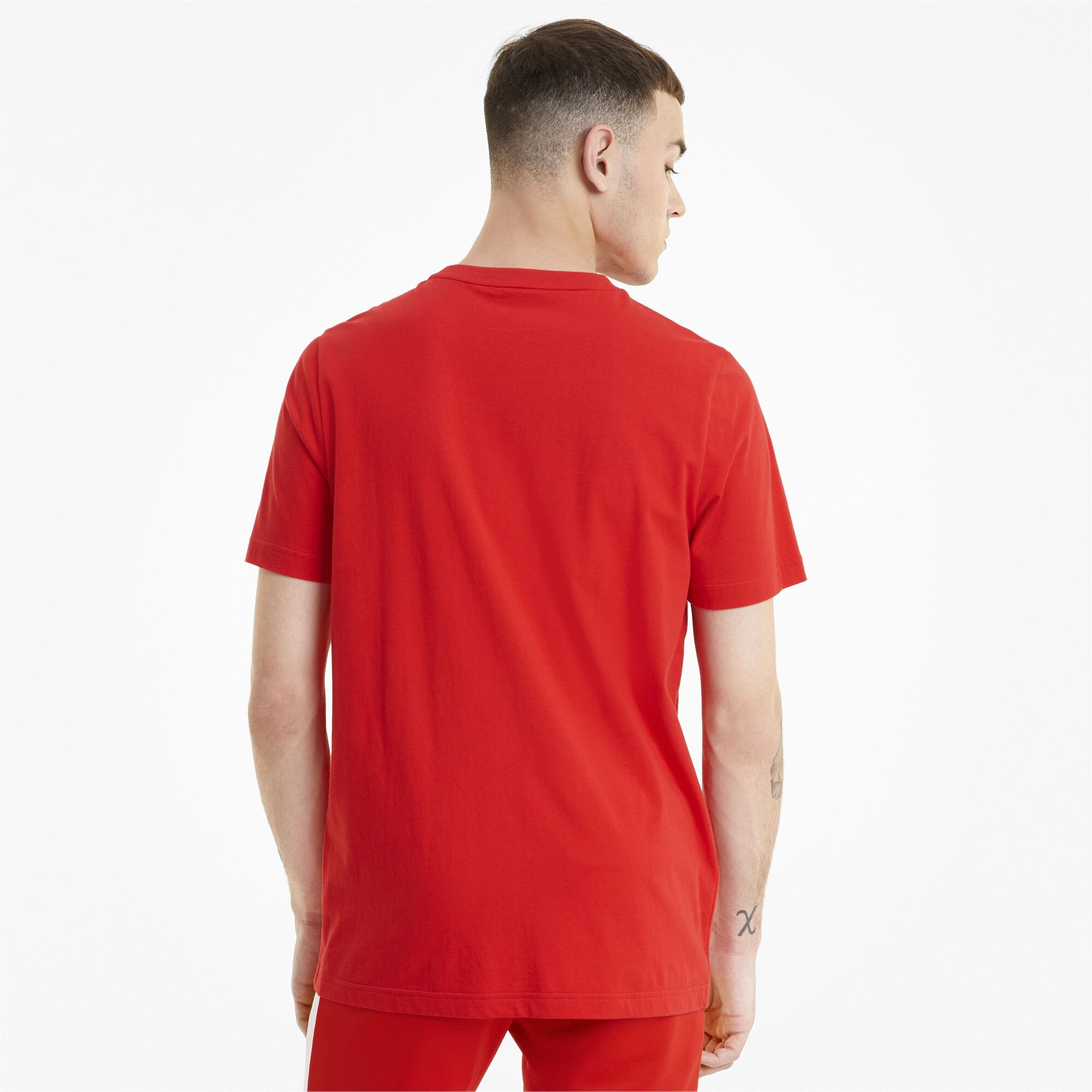 Men's Puma Classics's Logo T-Shirt, Red, Size S, Clothing