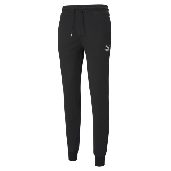 Pantalones deportivos con bajo elástico para hombre Classics, Puma Black, large-ARG