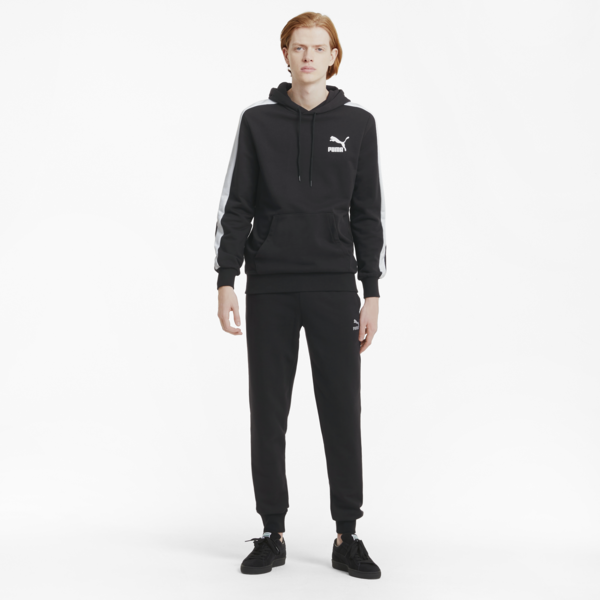 Pantalones deportivos con bajo elástico para hombre Classics, Puma Black, large-ARG
