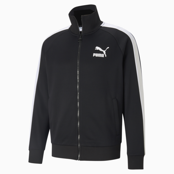 Chamarra de pista Iconic T7 para hombre, Puma Black, large-MEX