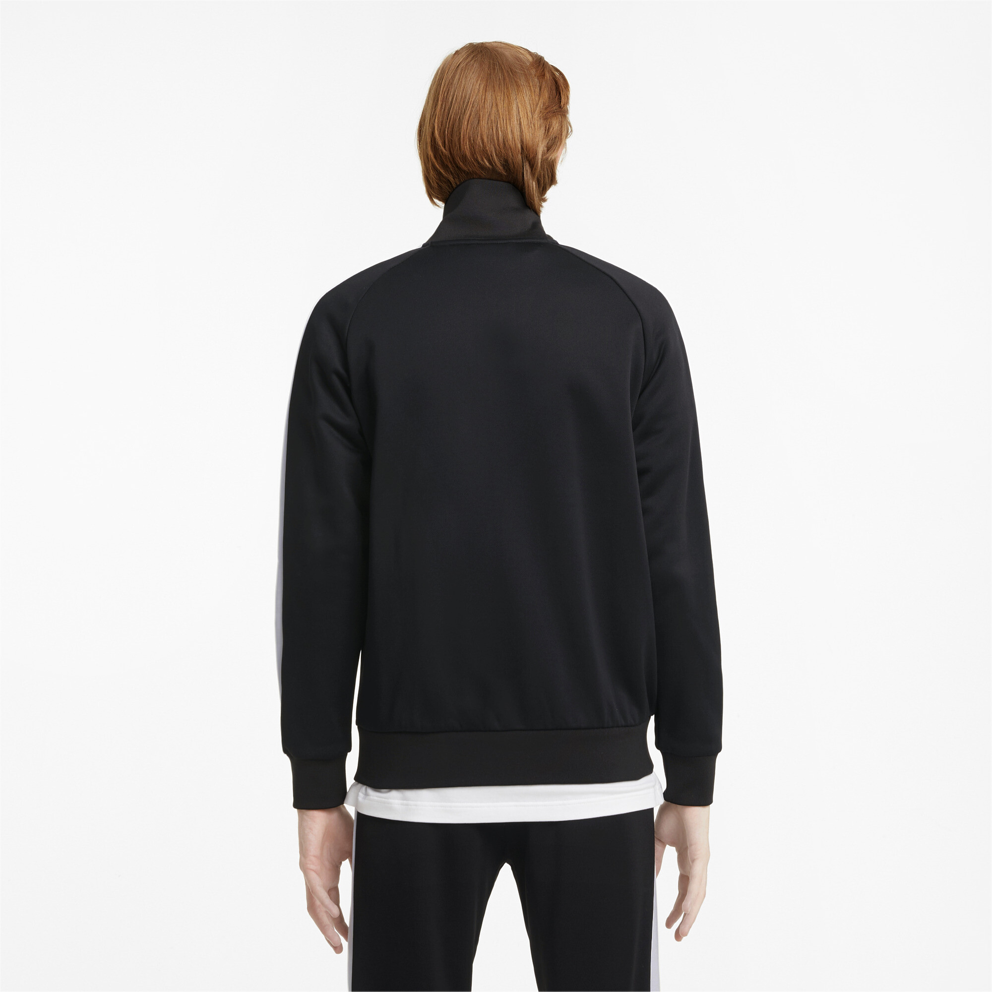 Men's PUMA Iconic T7 Track Jacket In Black, Size Medium