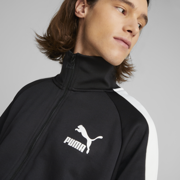 Chamarra de pista Iconic T7 para hombre, Puma Black, large-MEX
