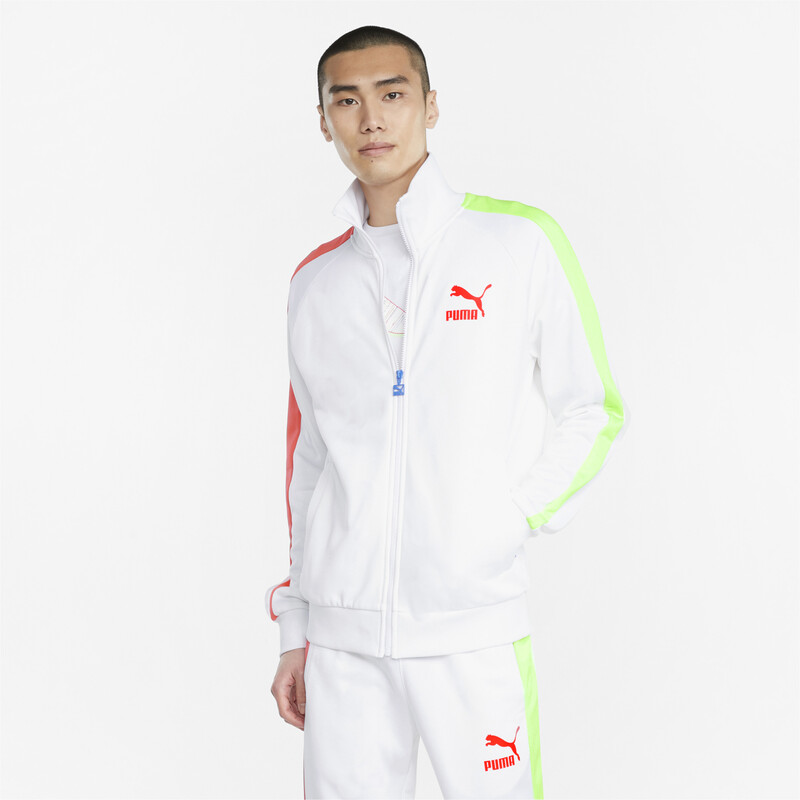 

Men's PUMA Iconic T7 Regular Fit Track Jacket, White