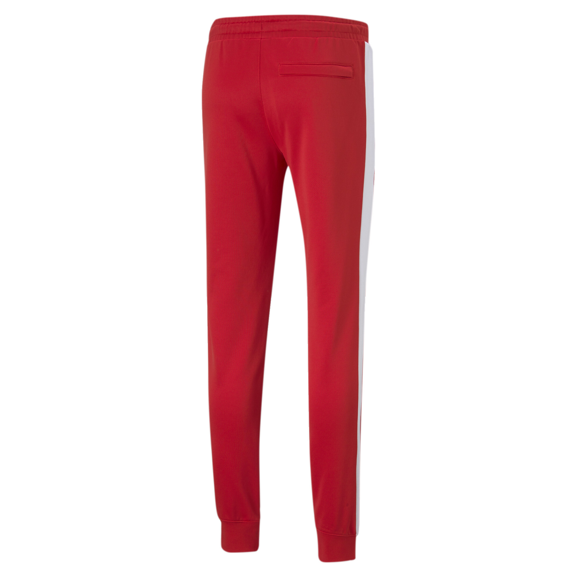 Men's PUMA Iconic T7 Track Pants In Red, Size 2XL