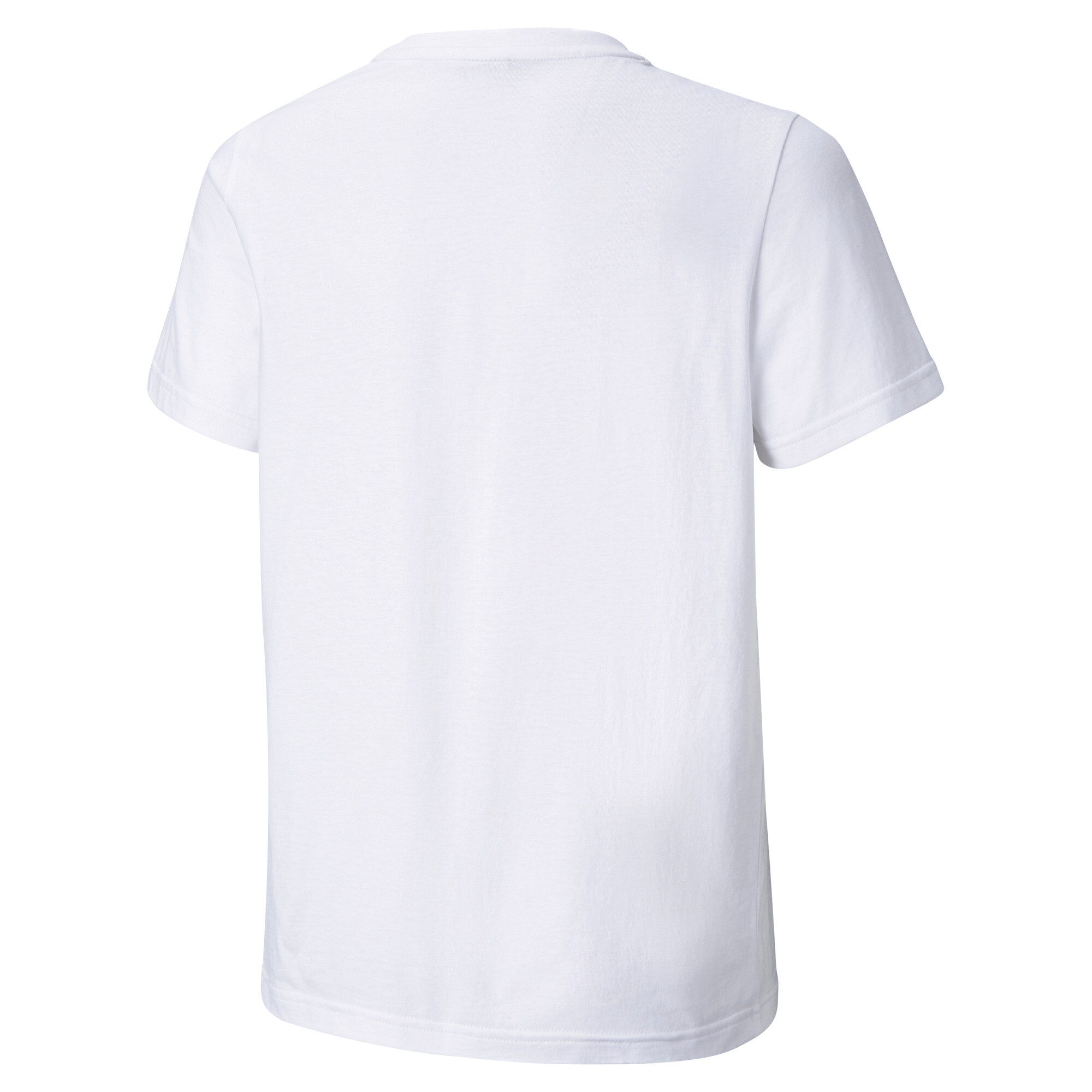 PUMA Classics B T-Shirt In White, Size 13-14 Youth