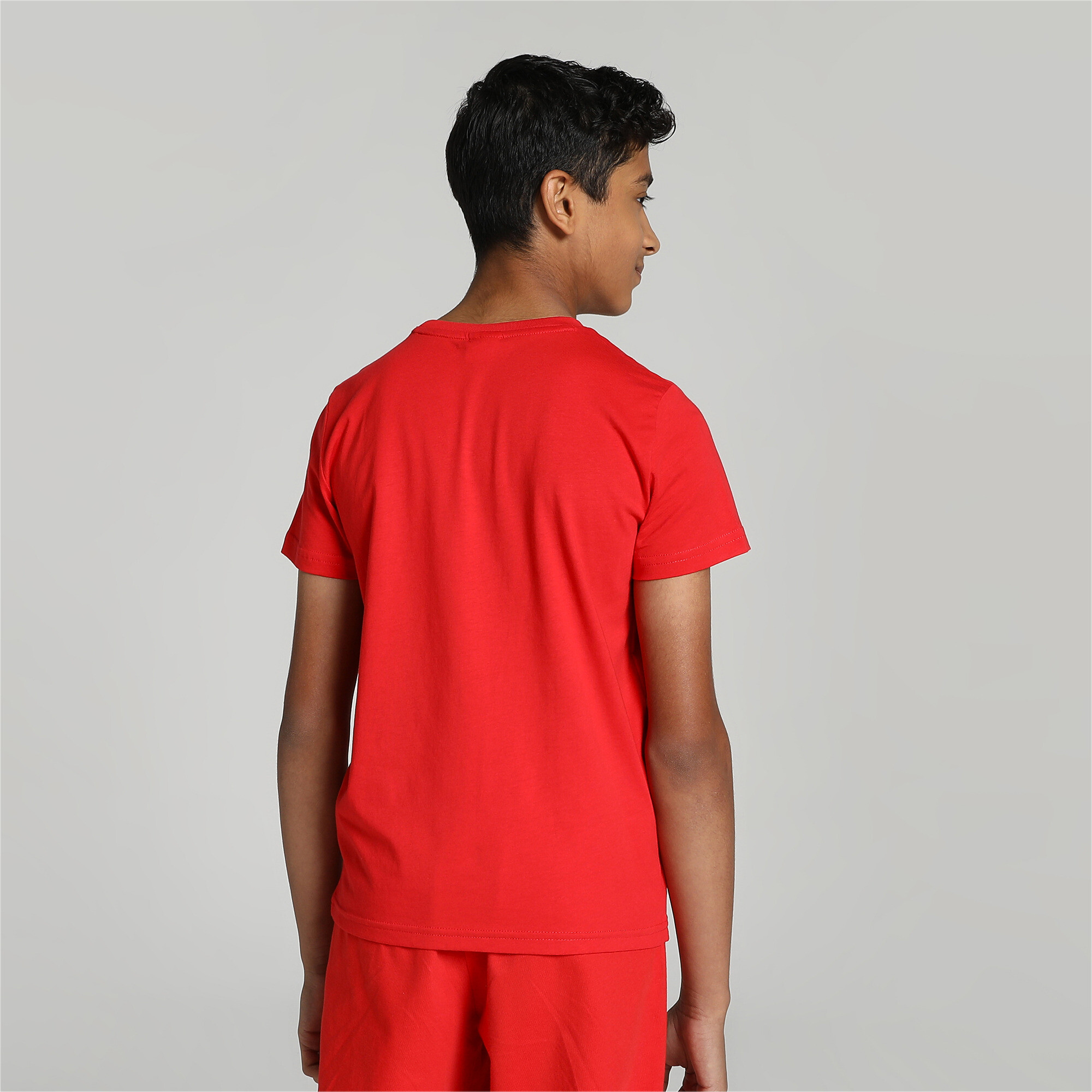 Men's Puma Classics B Youth T-Shirt, Red, Size 7-8Y, Clothing
