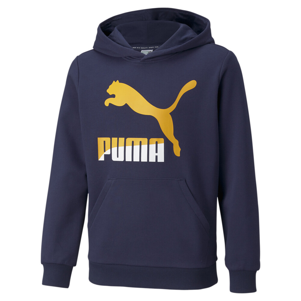 фото Детская толстовка classics logo youth hoodie puma