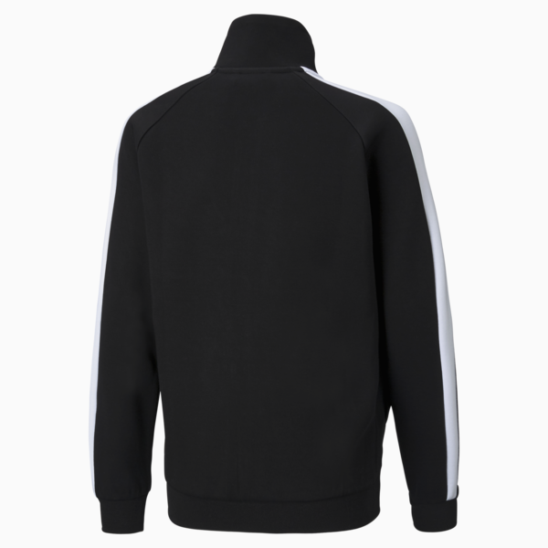 Chamarra de pista Iconic T7 juvenil, Puma Black-Puma White, large-MEX