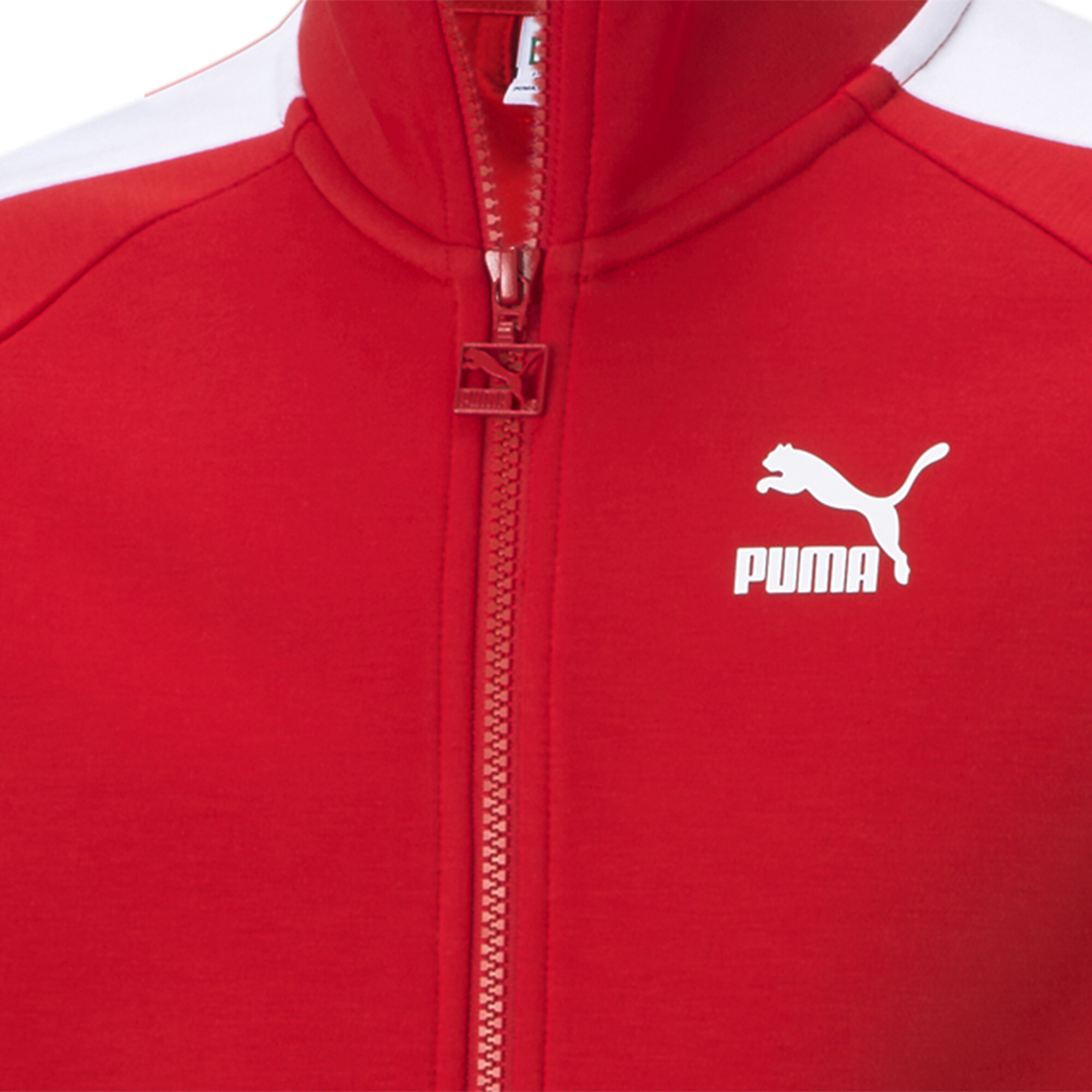 Men's Puma Iconic T7 Track Jacket Youth, Red, Size 11-12Y, Clothing