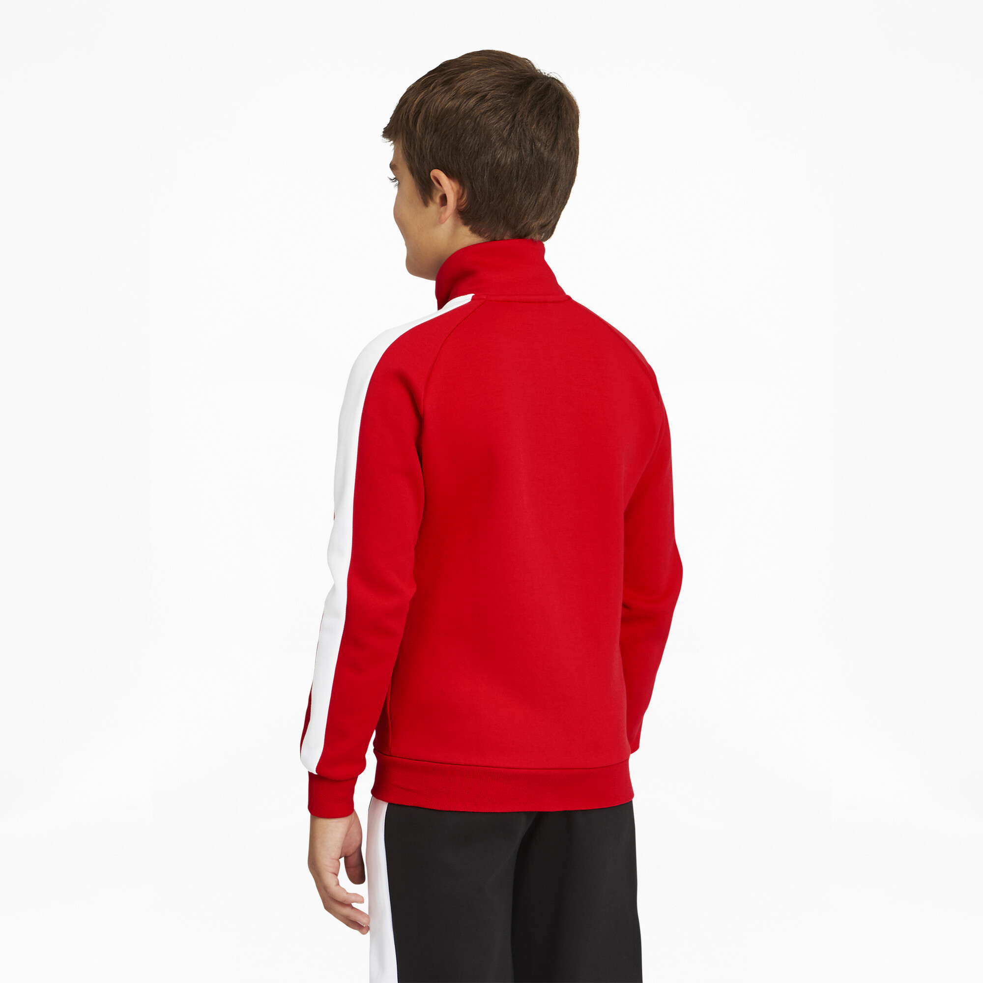 Men's Puma Iconic T7 Track Jacket Youth, Red, Size 11-12Y, Clothing