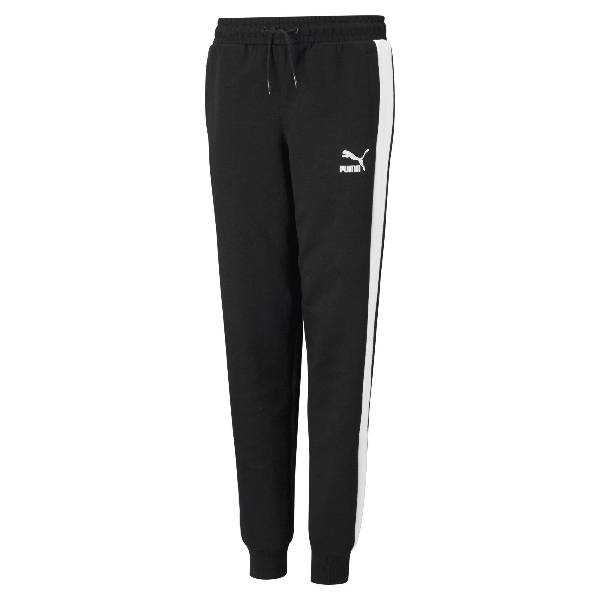 Men's Puma Iconic T7 Track Pants Youth, Black, Size 7-8Y, Clothing