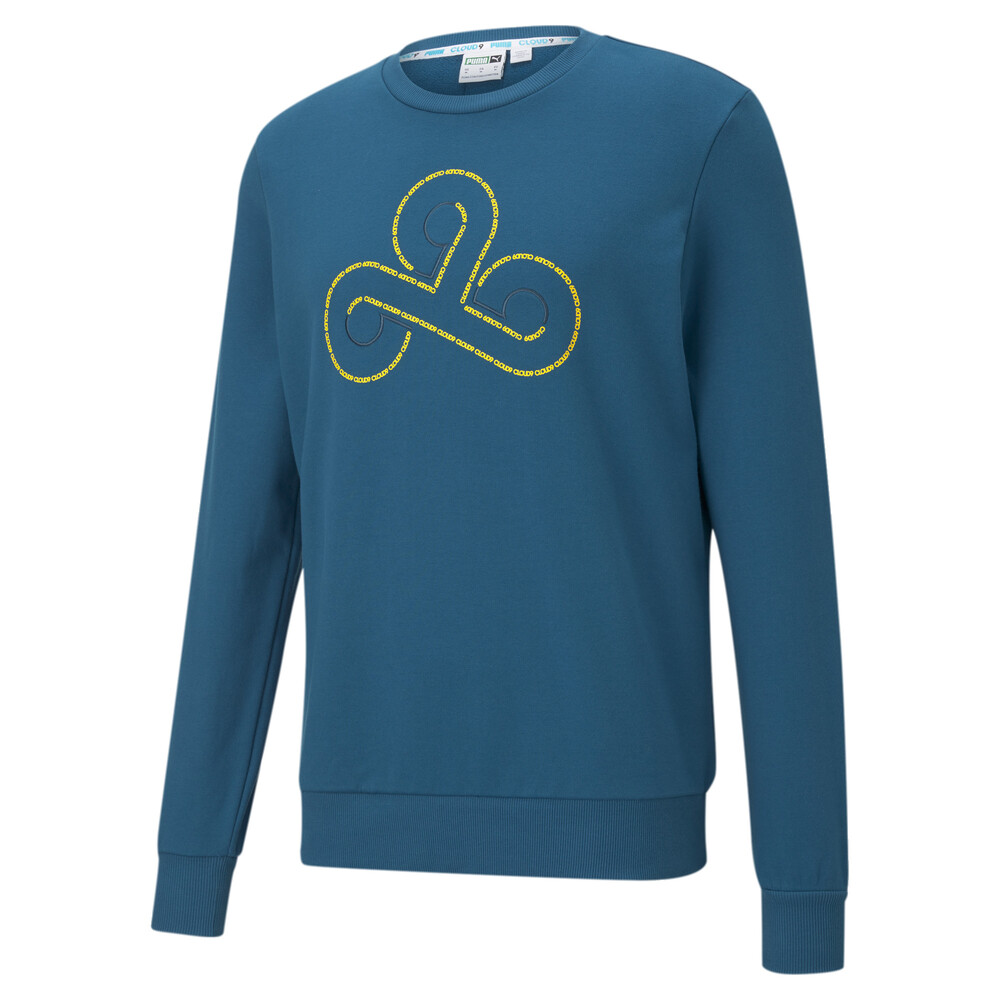 Puma X Cloud9 Disconnect Erkek Bisiklet Yaka Sweatshirt Mavi Puma Puma Turkiye Resmi Alisveris Sitesi