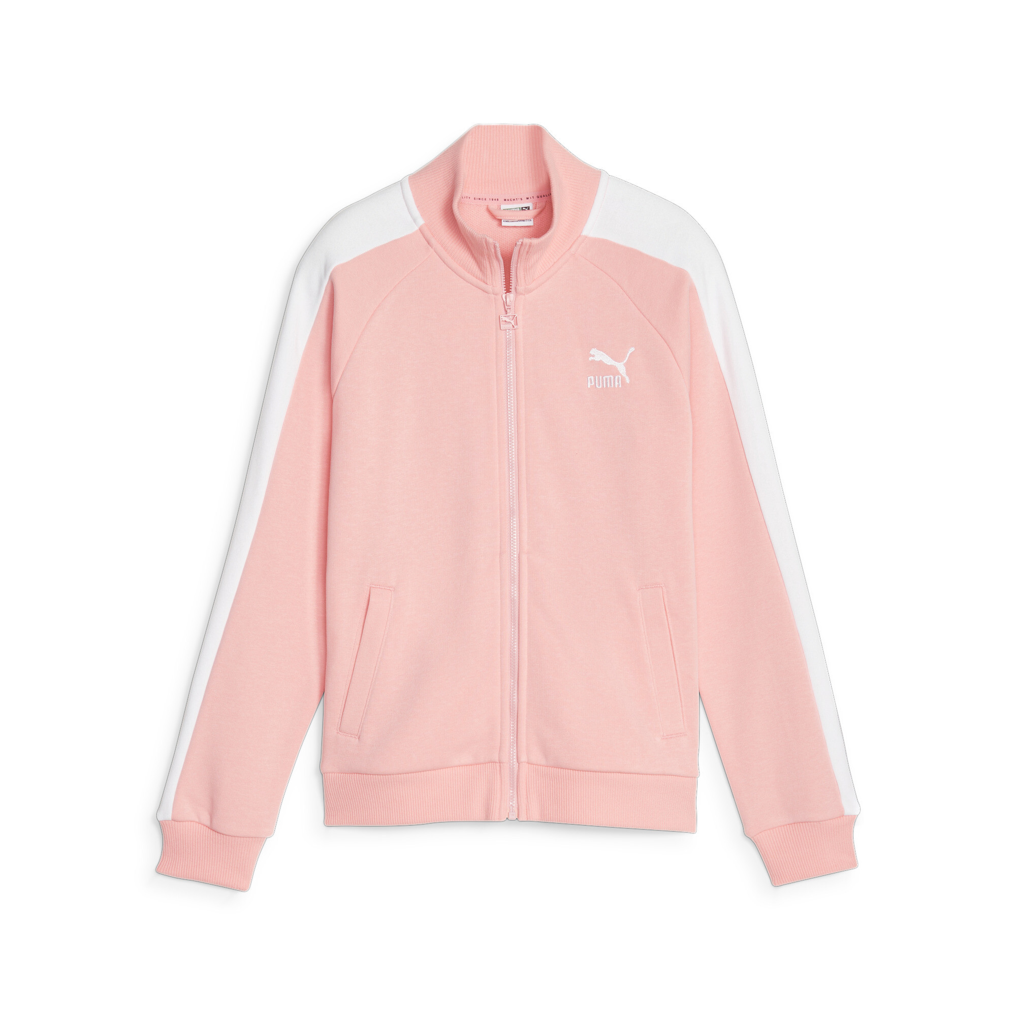 PUMA Classics T7 Track Jacket In Pink, Size 3-4 Youth