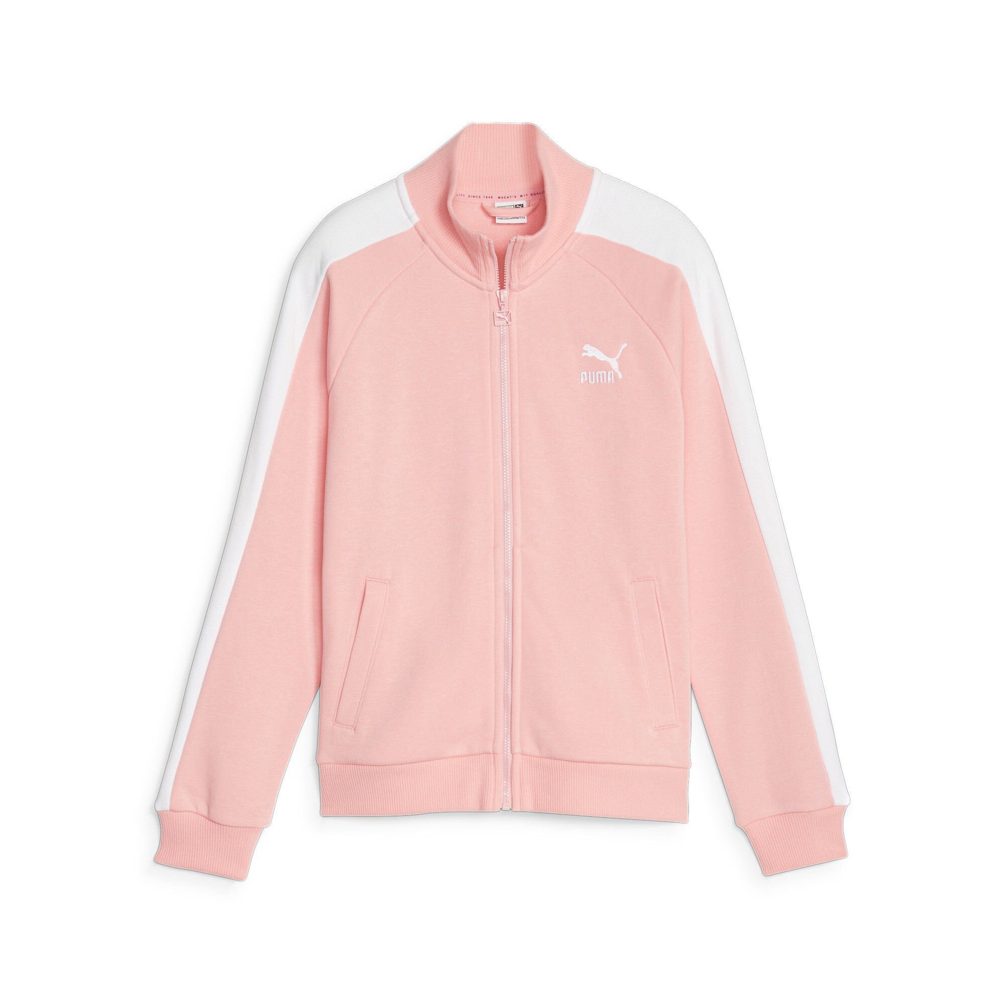 PUMA Classics T7 Track Jacket In Pink, Size 15-16 Youth