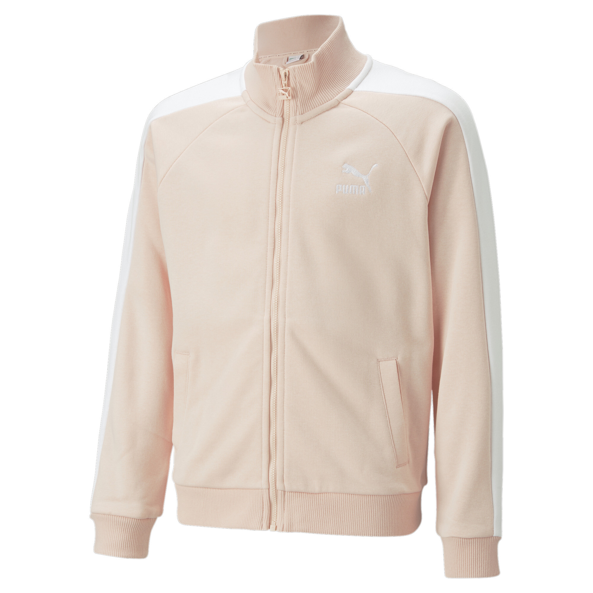 Puma Classics T7 Youth Track Jacket, Pink, Size 3-4Y, Clothing