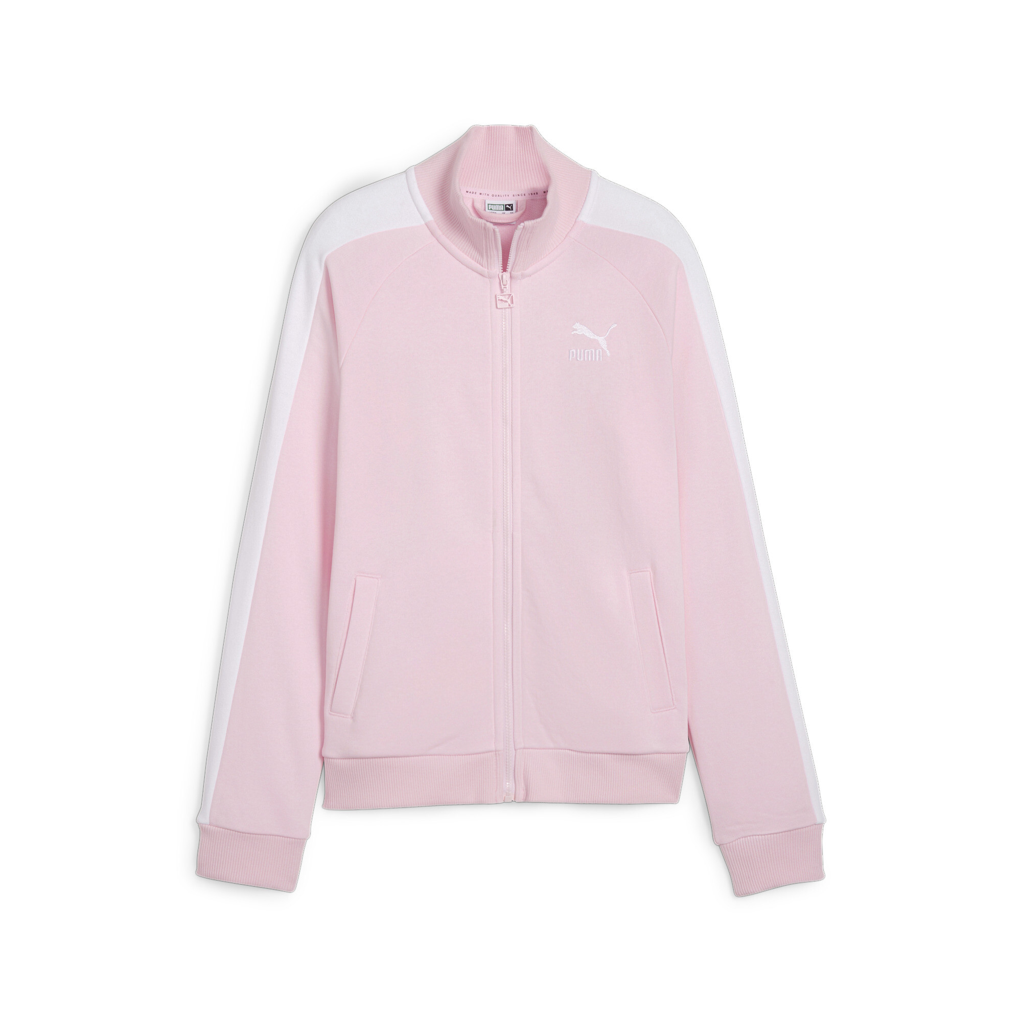 PUMA Classics T7 Track Jacket In Pink, Size 13-14 Youth