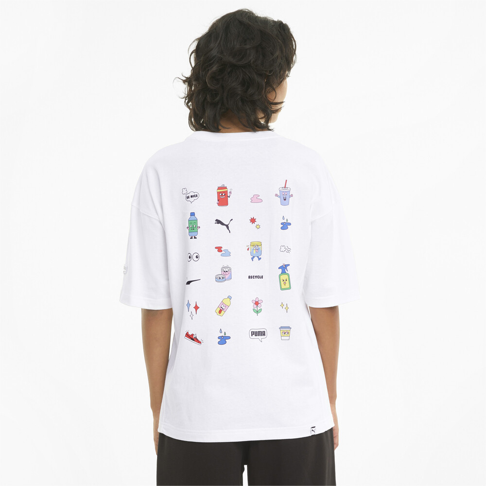 

PUMA - female - Футболка Downtown Graphic Women's Tee – Puma White –, Белый