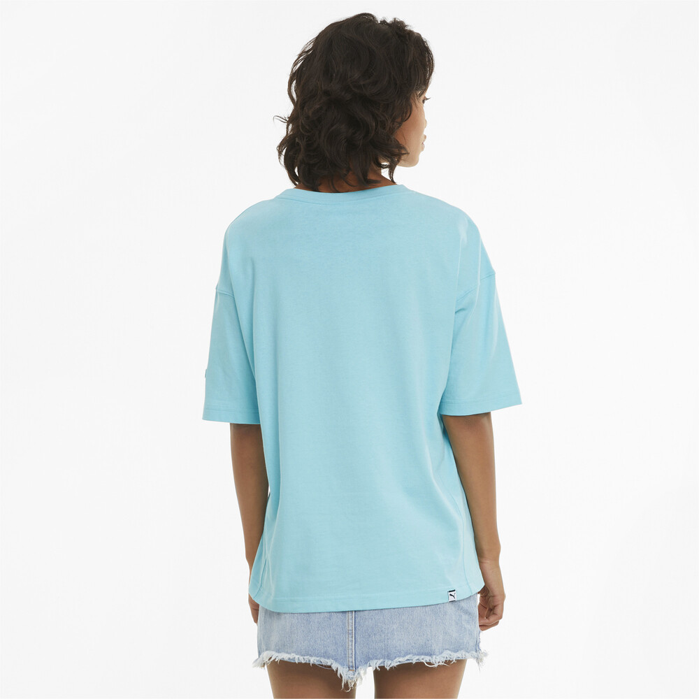 

PUMA - female - Футболка Downtown Graphic Women' Tee – Angel Blue –, Фиолетовый