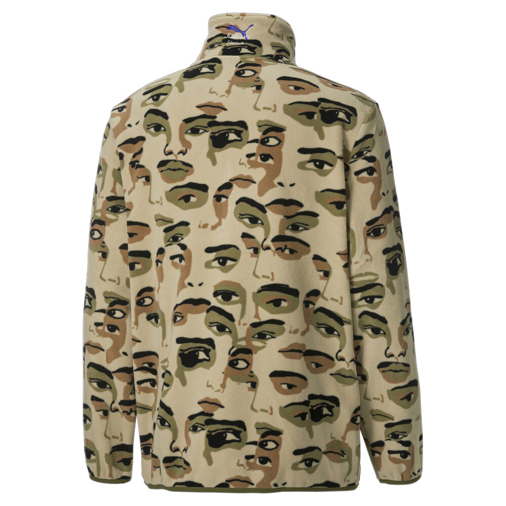 

PUMA - male - Толстовка PUMA x KidSuper Printed Fleece Half-Zip Men's Top – Pale Khaki-AOP –, Бежевый